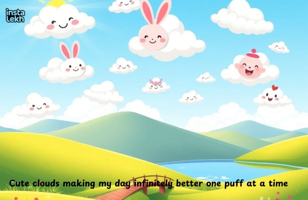 Cute Clouds Captions for Instagram