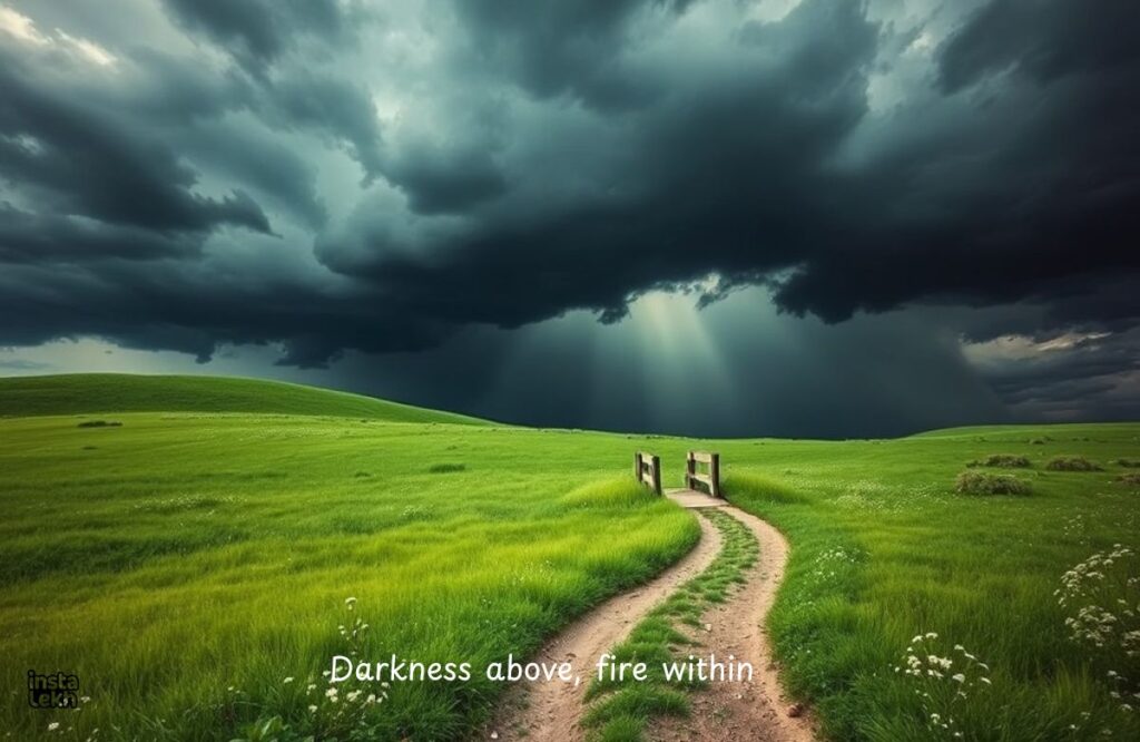 Dark Clouds Instagram Captions
