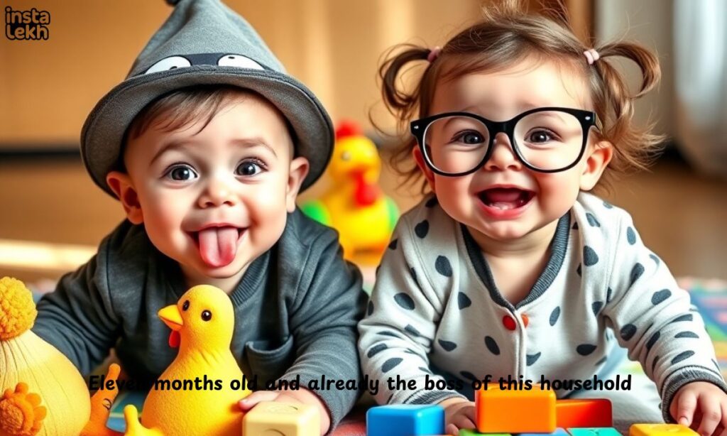 _Funny 11 Months Old Baby Captions for Instagram