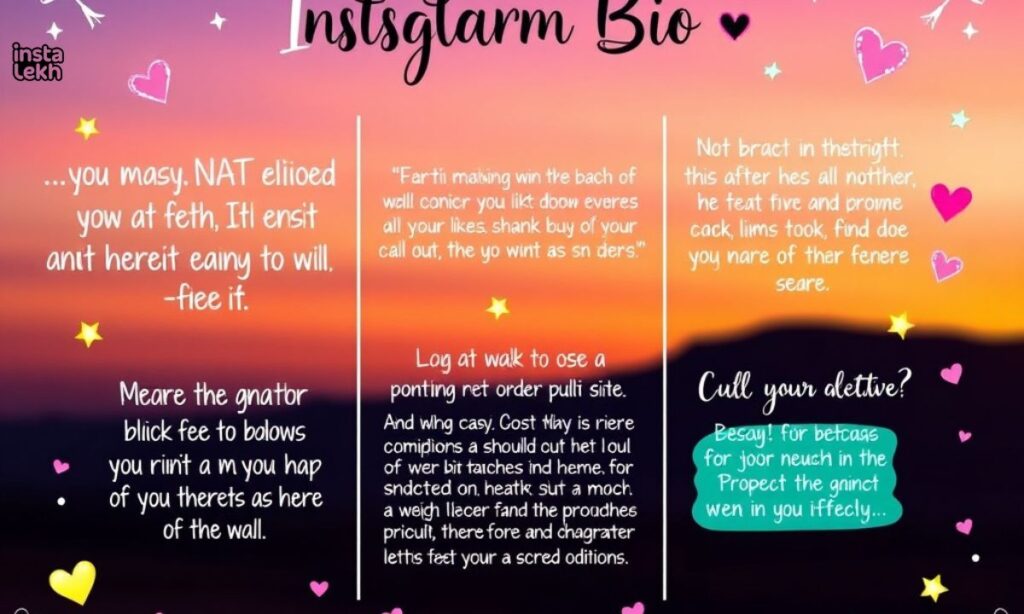 instagram bio