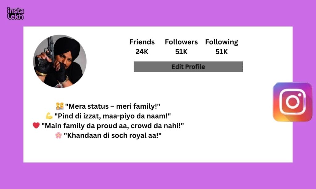 instagram bio for punjabi