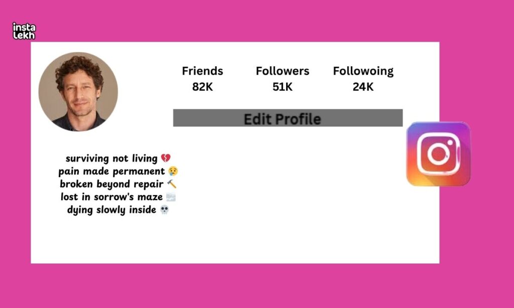 sad bio for instagram
