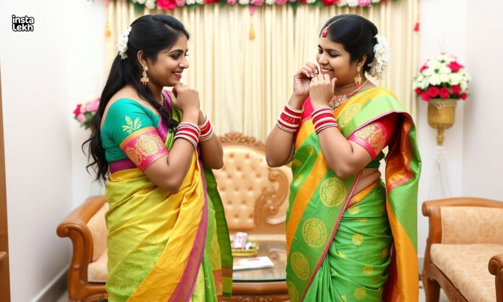 saree captions in hindi
