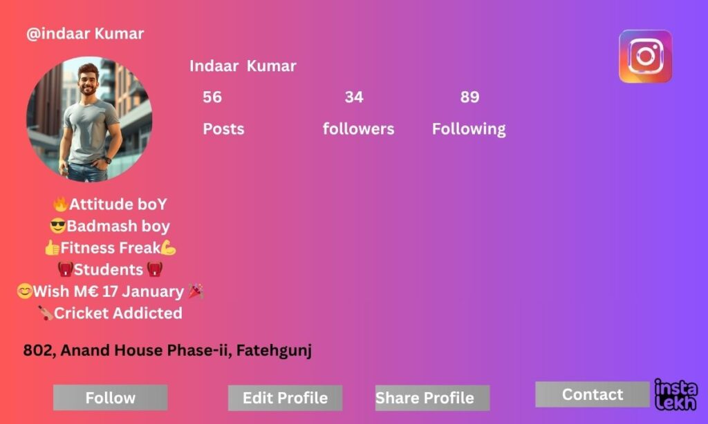 instagram bio for students