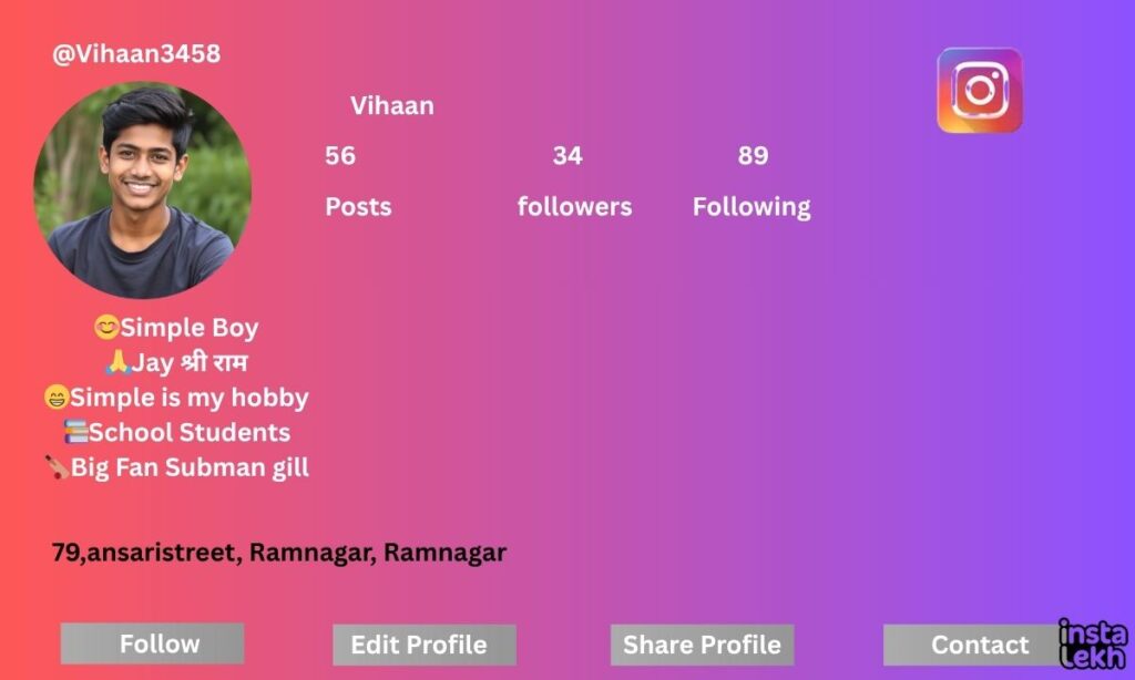 instagram bio for students 